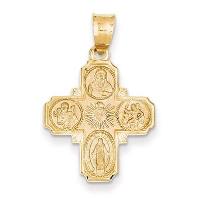 4-Way Medal Pendant 14k Gold M1456, MPN: M1456, 637218164837