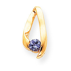 4mm Tanzanite pendant 14k Gold XP948T, MPN: XP948T, 883957211763