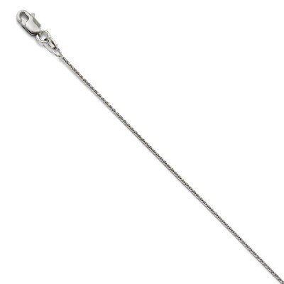 Leslie&#39;s 1mm Round Diamond-cut Wheat Chain 16 Inch - 14k White Gold HB-3313-16, MPN: 3313-16, 88395…
