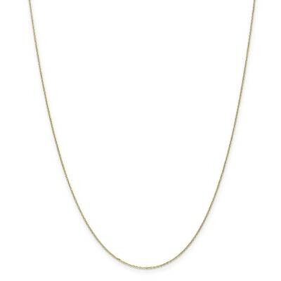 20 Inch 10k .8mm Diamond-cut Cable Chain 10k Gold 10PE41-20, MPN: 10PE41-20, 886774539430