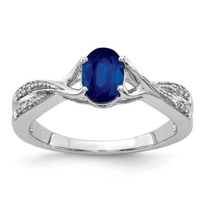 Sapphire and Diamond Ring 14k White Gold RM5773-SA-007-WA, MPN: RM5773-SA-007-WA, 883957391168