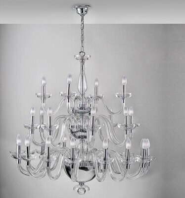 Vista Alegre Diamond Chandelier With 3 Levels And 28 Arms 48000369, MPN: 48000369, 5601266740492