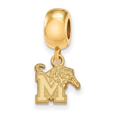 University of Memphis Bead Charm x-Small Dangle Gold-plated Silver GP022UMP, MPN: GP022UMP, 8867749…