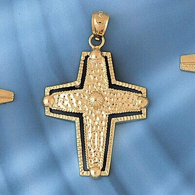 Dazzlers Jewelry Cross Pendant Necklace Charm Bracelet in Yellow, White or Rose Gold 8082, MPN: DZ-…