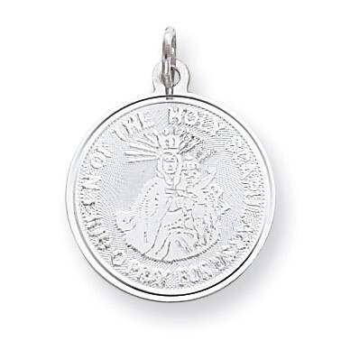 Queen of the Holy Scapular Disc Sterling Silver QC3509