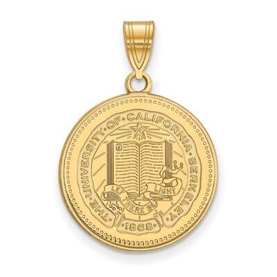 University of California Berkeley Large Crest Pendant Gold-plated Silver GP039UCB, MPN: GP039UCB, 8…