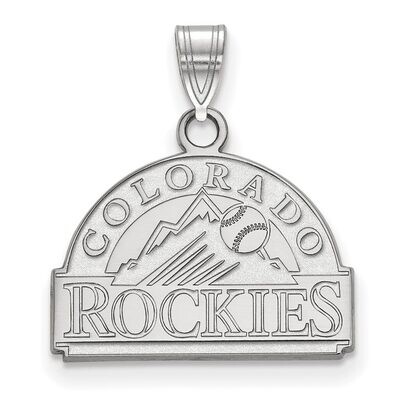 Colorado Rockies Small Pendant 10k White Gold 1W001ROK, MPN: 1W001ROK, 886774766249