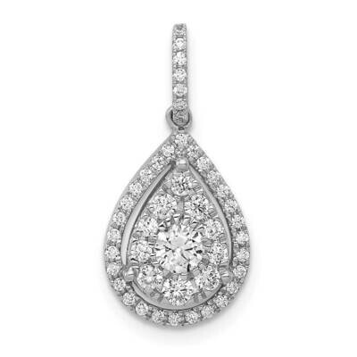 1/2Ct. Diamond Pear Shape Pendant 14k White Gold PM4776-050-WA, MPN: PM4776-050-WA, 883957299259