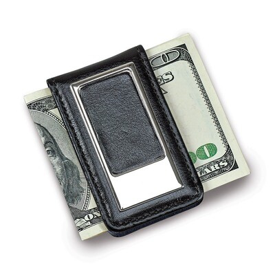 Black Faux Leather Money Clip GM14594, MPN: GM14594, 47105025651