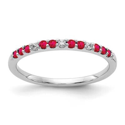 Diamond and Ruby Ring 14k White Gold RM5737-RU-005-WA, MPN: RM5737-RU-005-WA, 883957756721