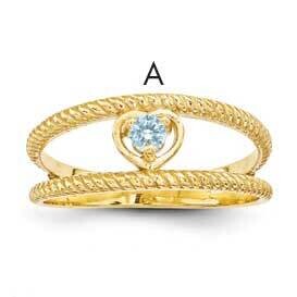Synthetic Family Jewelry Ring 14k Gold XMR65/1SY, MPN: XMR65/1SY, 883957868424