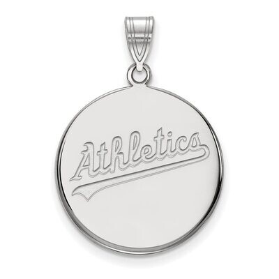 Oakland Athletics Large Disc Pendant 14k White Gold 4W021ATH, MPN: 4W021ATH, 886774842905