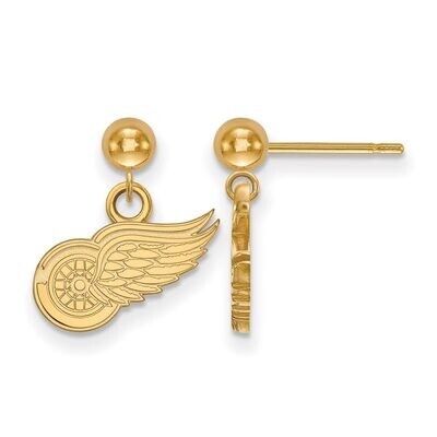 Detroit Red Wings Earring Dangle Ball 14k Yellow Gold 4Y010RWI, MPN: 4Y010RWI, 886774870304