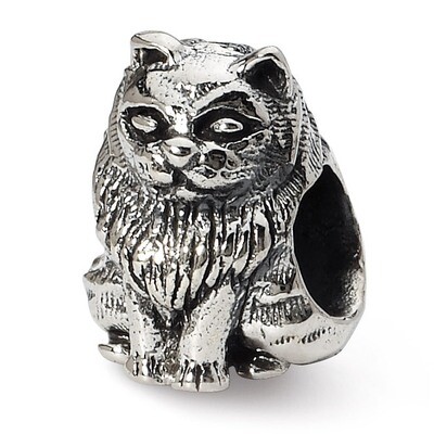 Birman Cat Bead - Sterling Silver QRS1272, MPN: QRS1272, 883957302355