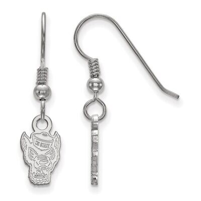 North Carolina State University Extra Small Dangle Earring Wire Sterling Silver SS048NCS, MPN: SS04…