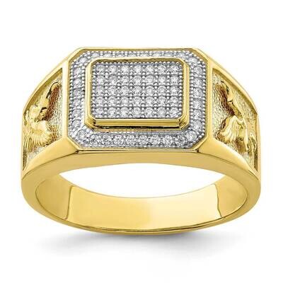 Men&#39;s CZ Diamond Eagle Ring 10k Gold 10C1420, MPN: 10C1420, 883957935270