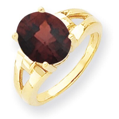 Garnet Ring 14k Gold 11x9mm Oval Y4546GA, MPN: Y4546GA, 883957438993