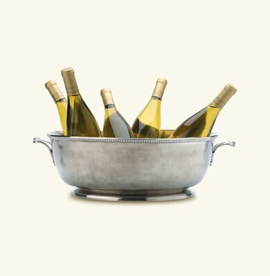 Match Pewter Beaded Footed Oval Basin Large a545.0, MPN: a545.0,
