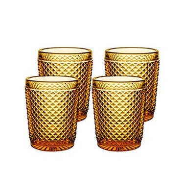 Vista Alegre Bicos Set Of 4 Old Fashion Amber 49000010, MPN: 49000010, 5601266303925