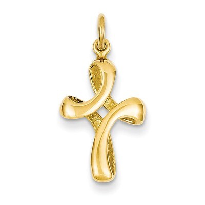 Cross Charm 14k Gold Polished XCH326, MPN: XCH326, 883957445168