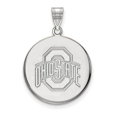 Ohio State University Large Disc Pendant 10k White Gold 1W042OSU, MPN: 1W042OSU, 886774787602