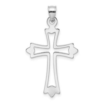 Cut-Out Cross Charm 14k White Gold Polished K8482W, MPN: K8482W, 637218153343