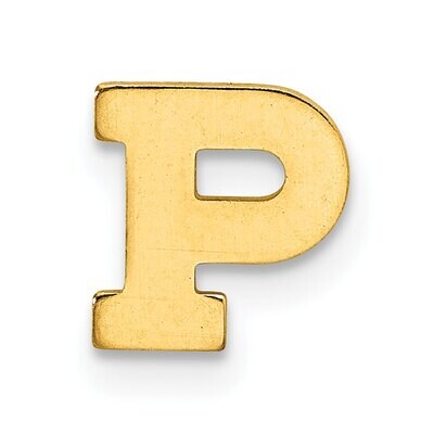 Die Struck Letter P 14k Yellow Gold YG2221P, MPN: YG2221P,