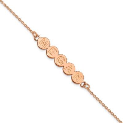 5 Letter Bubble Bracelet 7.5 Inch 14k Rose Gold XNA1312R, MPN: XNA1312R,