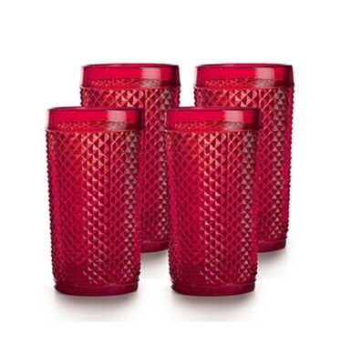 Vista Alegre Bicos Set Of 4 Highball Red 49000004, MPN: 49000004, 5601266809519