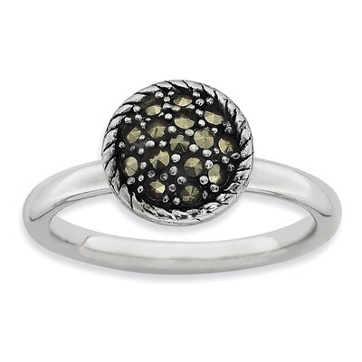 Marcasite Ring - Sterling Silver QSK817, MPN: QSK817, 886774180854