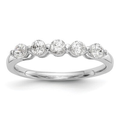5-Stone Diamond Band 14k White Gold RM3182B-075-WAA, MPN: RM3182B-075-WAA, RM3182B-075-WAA_HOM