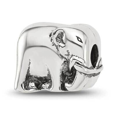 Elephant Clip Bead Sterling Silver QRS4393, MPN: QRS4393,