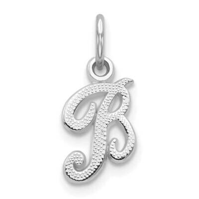 Initial B Charm 10k White Gold 10C763WB, MPN: 10C763WB,