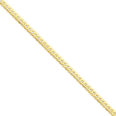 4.6mm Solid Polished Flat Curb Chain 9 Inch 14k Gold FBU120-9, MPN: FBU120-9, 886774417455