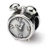 Alarm Clock Bead - Sterling Silver QRS345, MPN: QRS345, 883957720678