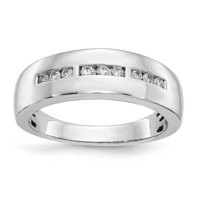 10k Gold White Gold Polished Diamond Men&#39;s Band RDD2767G-0WAB