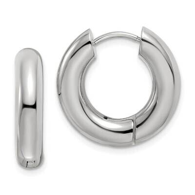 5mm Hinged Hoop Earrings Stainless Steel Polished SRE1502, MPN: SRE1502, 191101866449