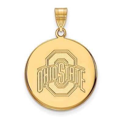 Ohio State University Large Disc Pendant Gold-plated Silver GP042OSU, MPN: GP042OSU, 886774942148