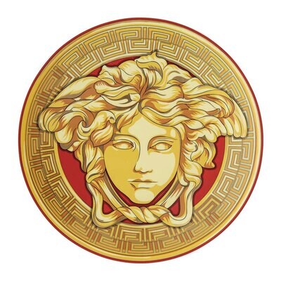 Versace Medusa Amplified Golden Coin Christmas Plate 11 3/4 Inch, MPN: 19335-409956-20021, 79095518…