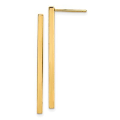 Leslie&#39;s Post Dangle Bar Earrings 14k Polished Gold HB-LE1822, MPN: LE1822, 191101736995