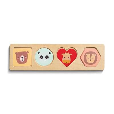 Wooden Animal Photo Baby Puzzle GM25025, MPN: GM25025, 698904831051