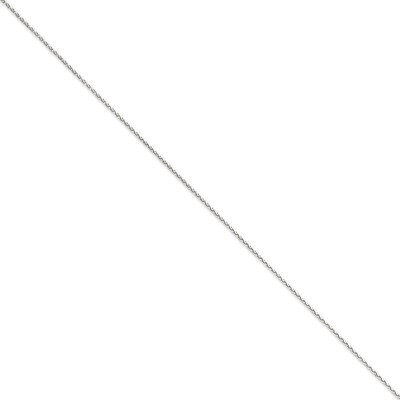 1.4mm Solid Diamond-cut Spiga Chain 18 Inch 14k White Gold PEN128-18, MPN: PEN128-18, 883957128184