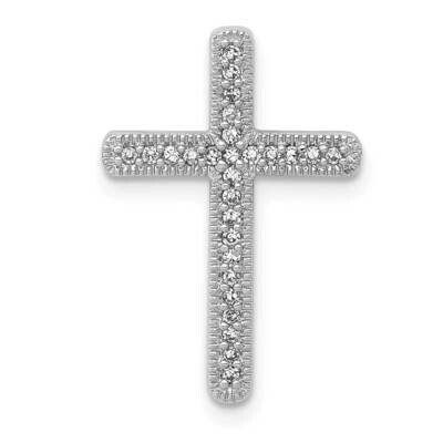 1/10Ct. Diamond Cross Chain Slide 14k White Gold PM5103-010-WA, MPN: PM5103-010-WA, 196904101438
