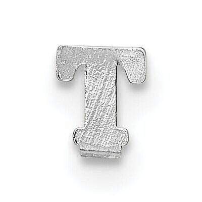 Casted Letter T 14k White Gold WG2219T, MPN: WG2219T,