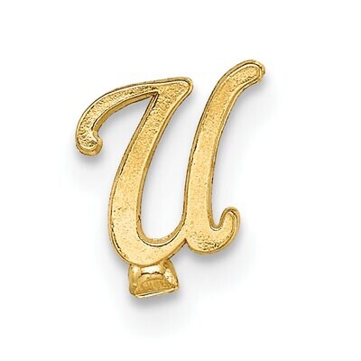 Casted Letter U 14k Yellow Gold YG2222U, MPN: YG2222U,
