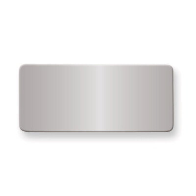11/16 x 1 9/16 Polished Aluminum Plates-Sets of 6  GL6674-PA, MPN: GL6674-PA,