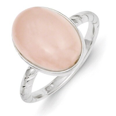 Rose Quartz Ring Sterling Silver QR1528, MPN: QR1528, 883957183190