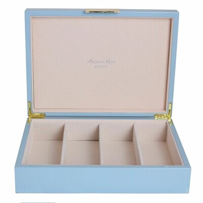 Addison Ross Pale Denim Blue Glasses Box8 x 11 Inch Lacquer BX1406G, MPN: BX1406G, UPC/EAN: 5024043…