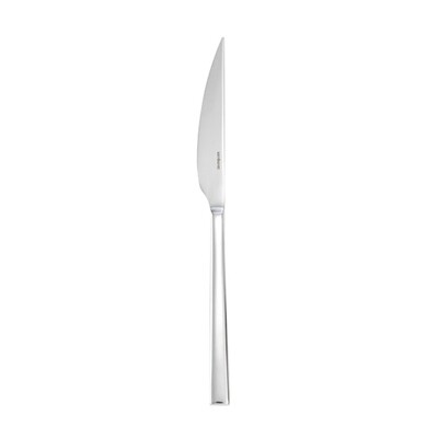 Sambonet linea q steak knife solid handle 9 3/8 inch - silverplated on 18/10 stainless steel, MPN: …