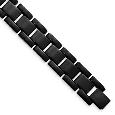 Black IP-plated 8.25 Inch Bracelet Stainless Steel SRB151-8.5 by Chisel, MPN: SRB151-8.5, 883957745…